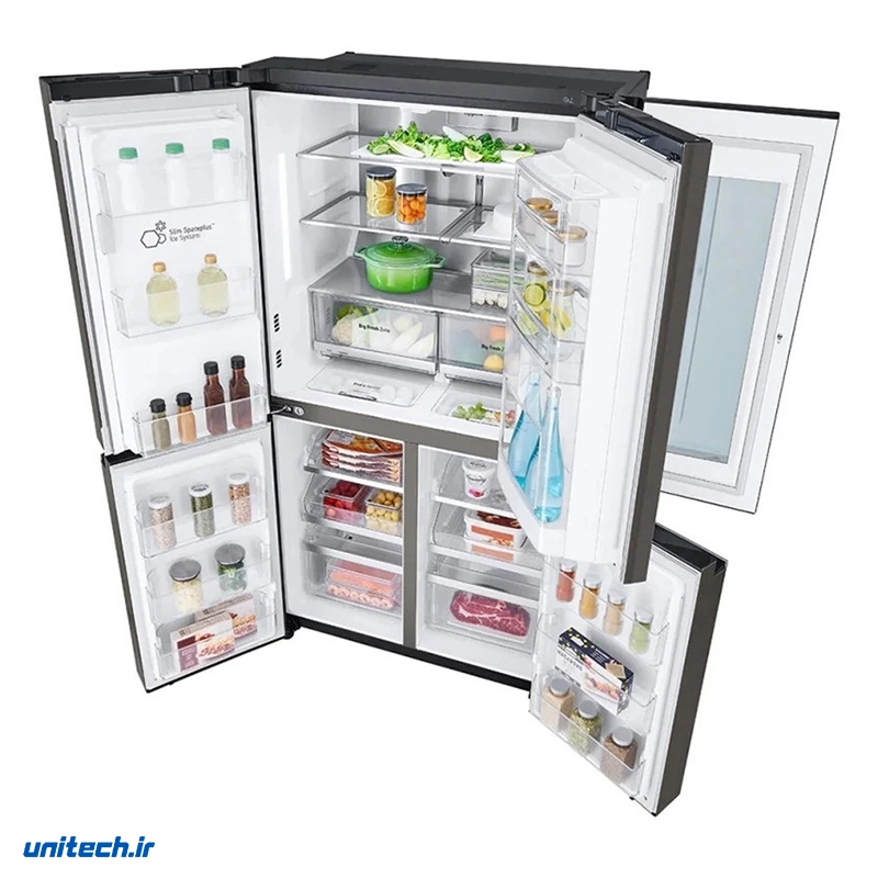 یخچال فریزر چهار درب 25 فوت ال جی مدل GRX24FMKBL7